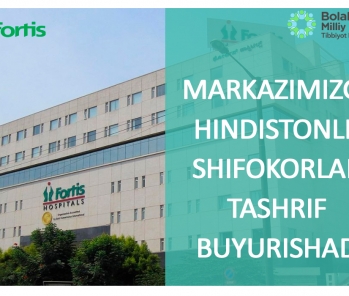 MARKAZIMIZGA HINDISTONLIK SHIFOKORLAR TASHRIF BUYURISHADI